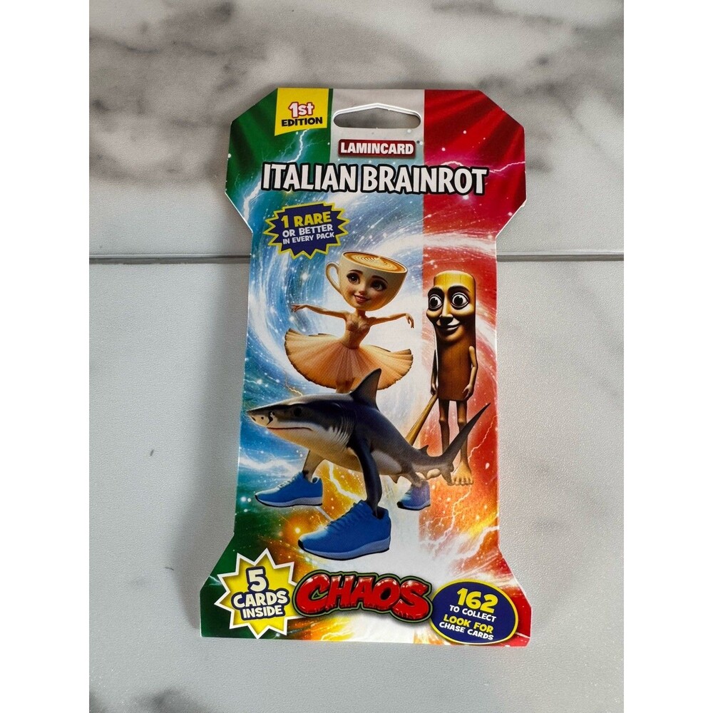 Italian Brainrot Chaos Sleeved Booster Pack 1st Edition Lamincard Diramix